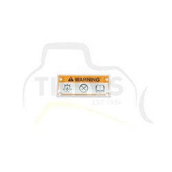 PLATE - WARNING 318B